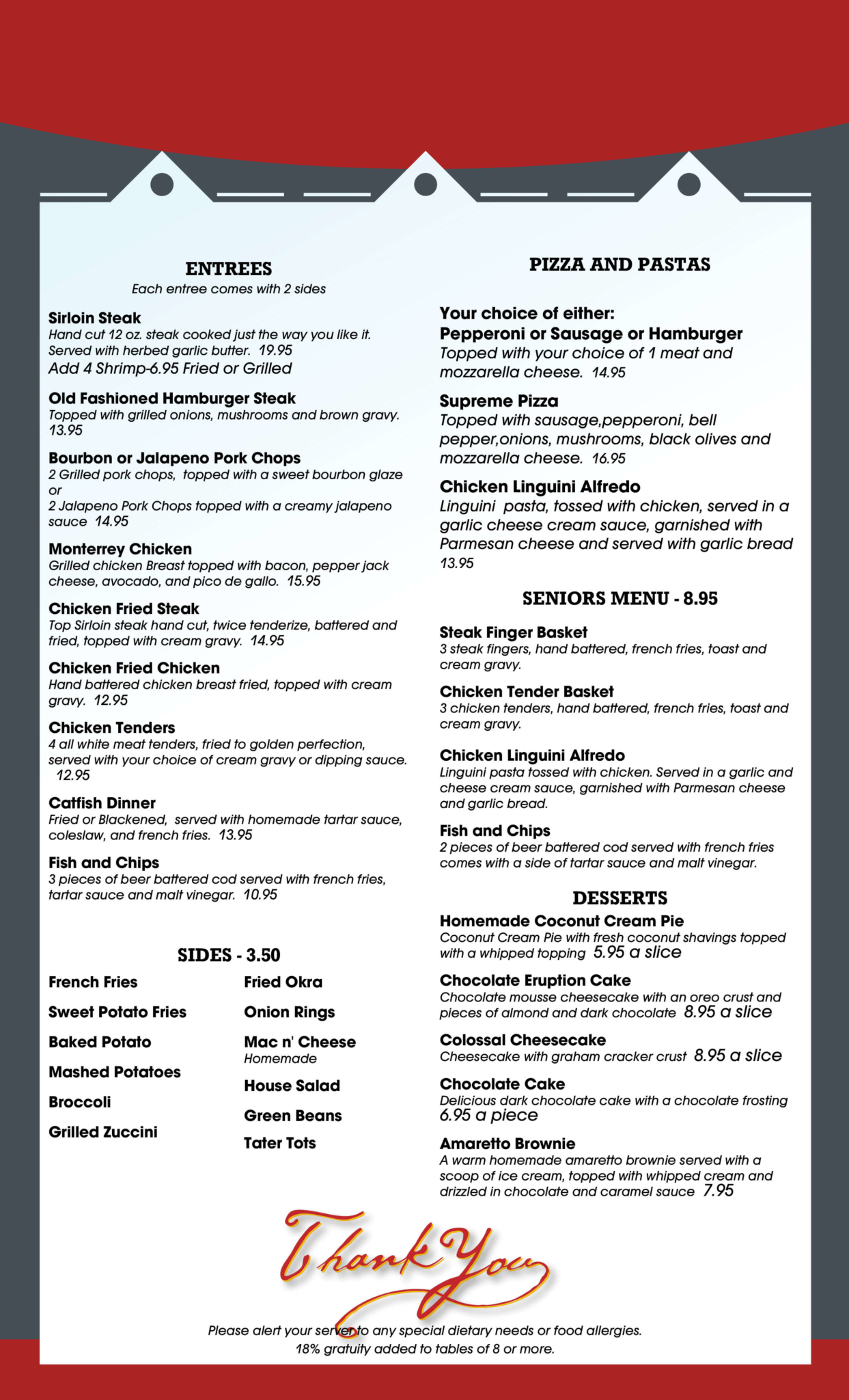 Bosque Menu 2 Bosque Resort